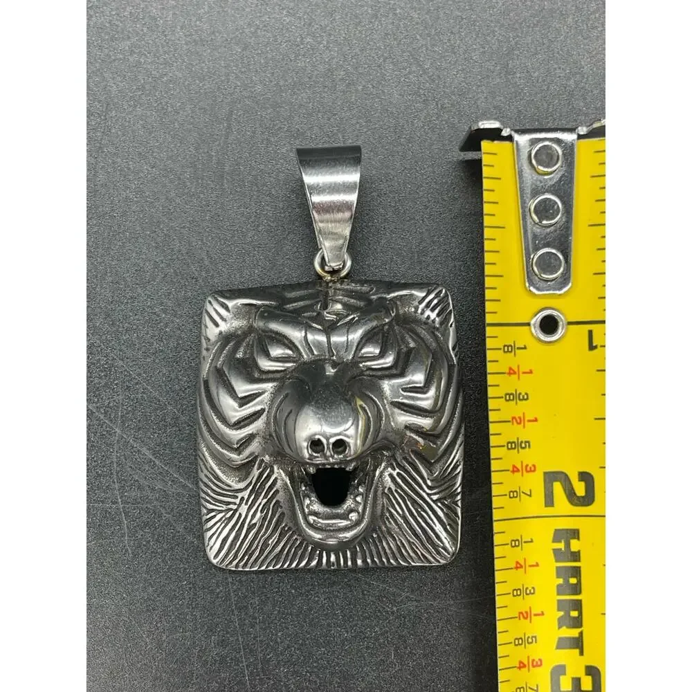 Tiger Head Gothic Men’s Pendant Stainless Steel